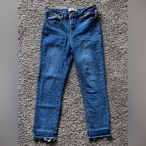 Velvet Heart Deep Blue Skinny Cropped Jeans